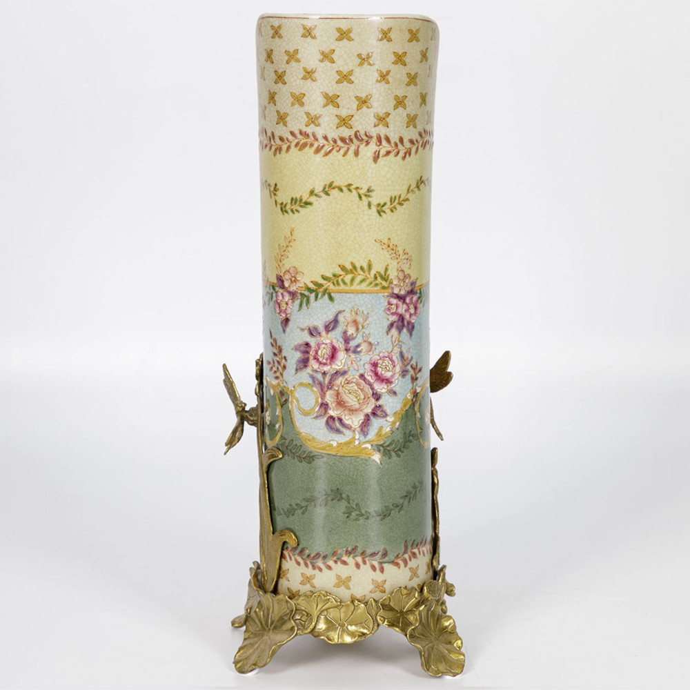 Фарфоровая ваза с бронзовыми элементами Eden Garden