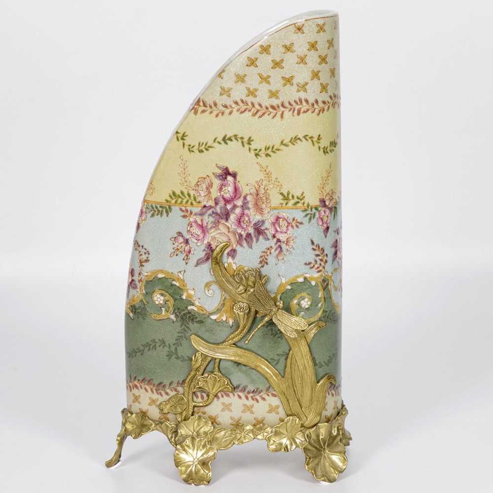 Фарфоровая ваза с бронзовыми элементами Eden Garden