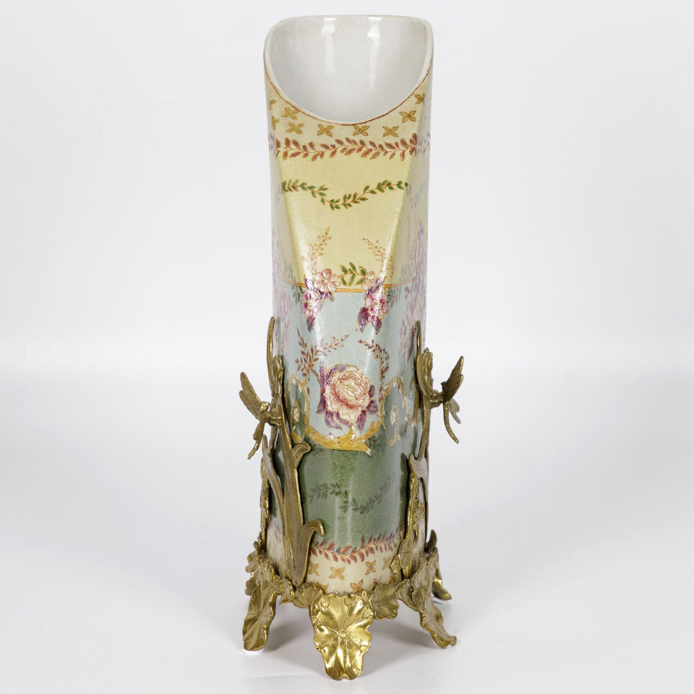 Фарфоровая ваза с бронзовыми элементами Eden Garden