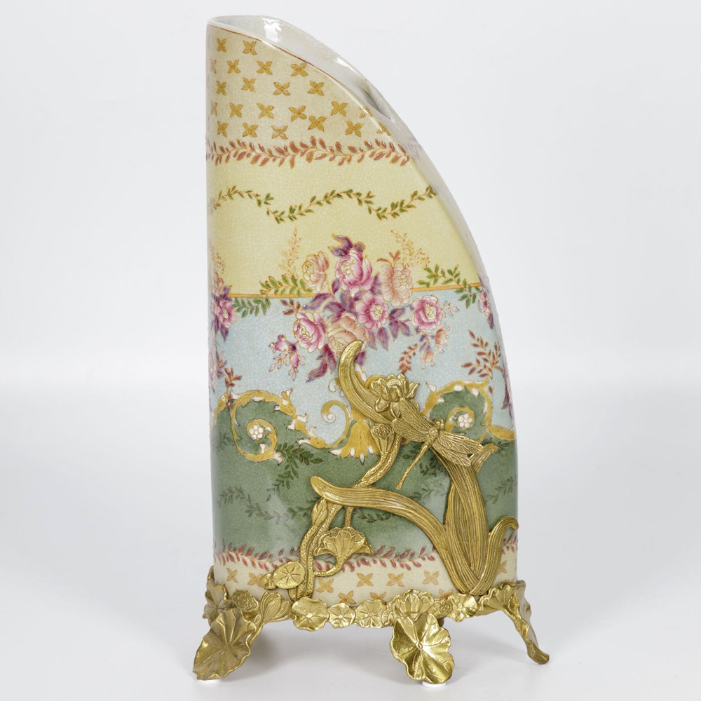 Фарфоровая ваза с бронзовыми элементами Eden Garden