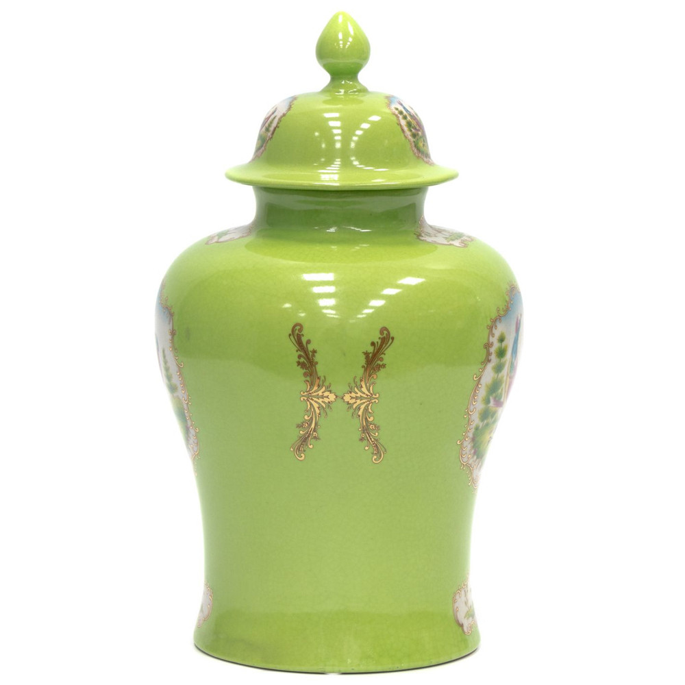 Фарфоровая ваза с крышкой Eden Garden