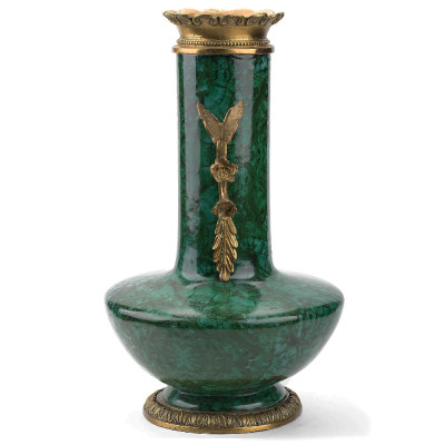 Фарфоровая ваза с малахитовым узором MALACHITE