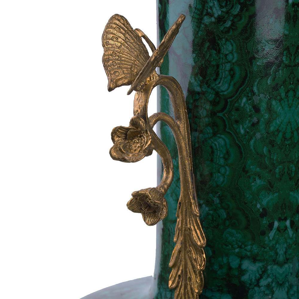 Фарфоровая ваза с малахитовым узором MALACHITE
