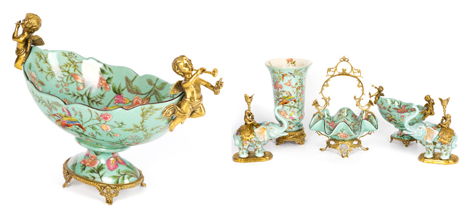 Фарфоровая чаша Turquoise Garden