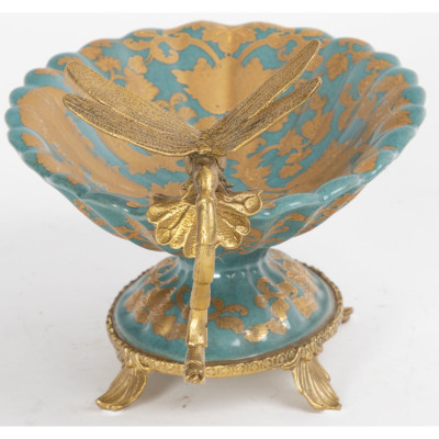 Фарфоровая чаша Золотая стрекоза Marlo Turi