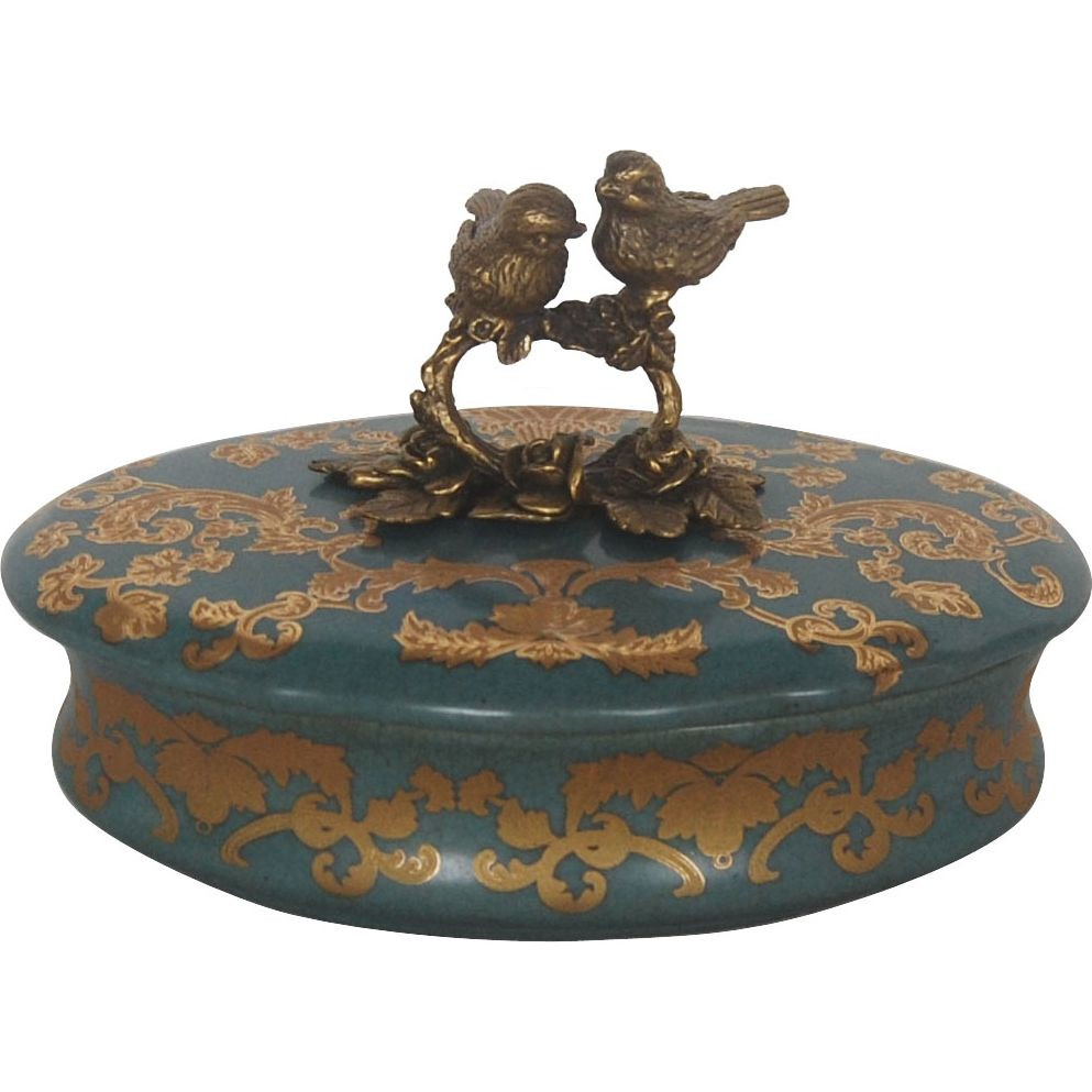 Фарфоровая шкатулка Married birds