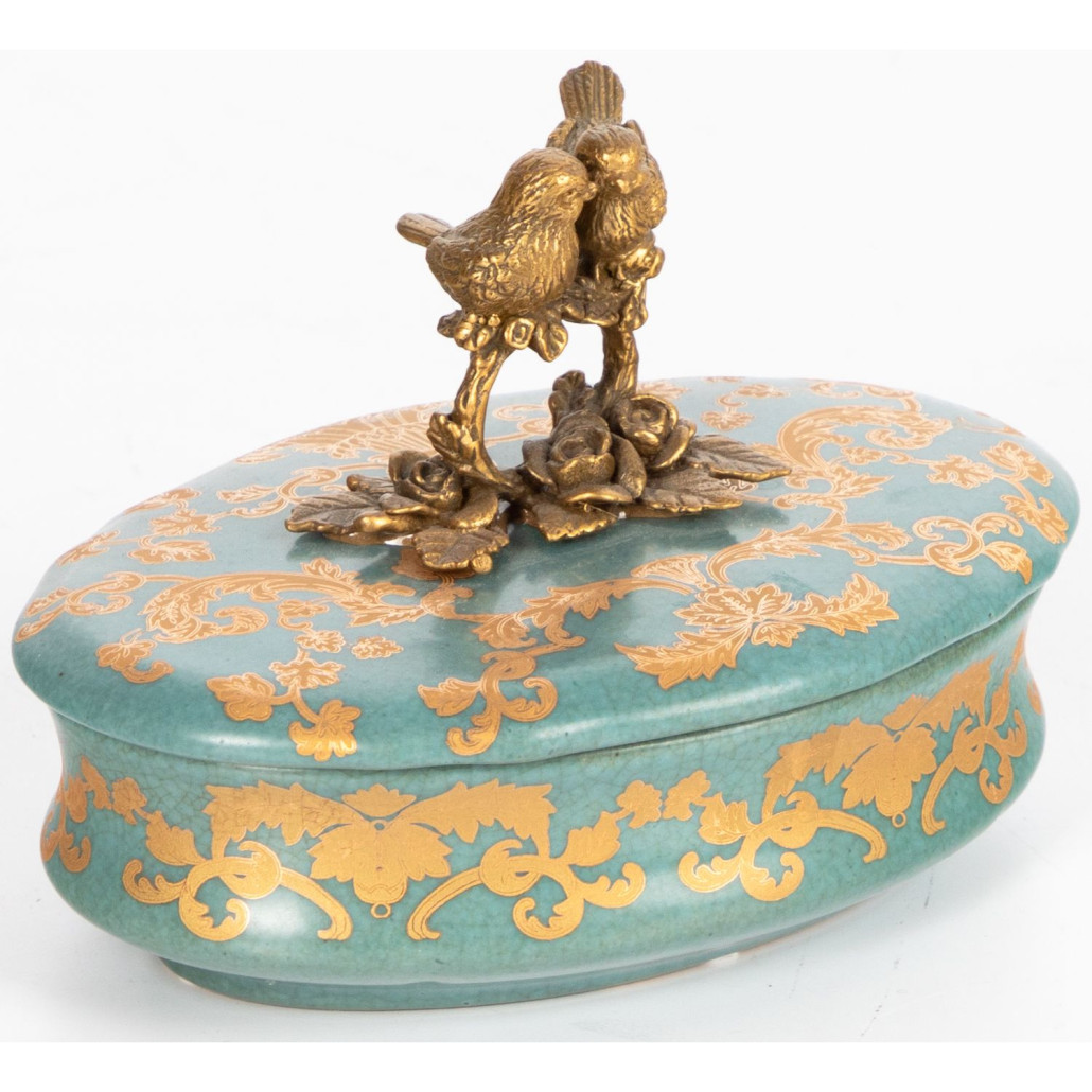 Фарфоровая шкатулка Married birds