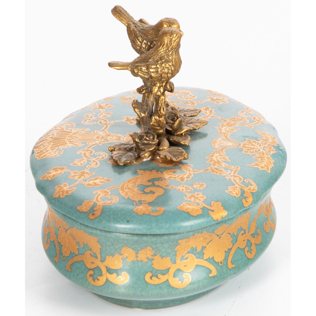 Фарфоровая шкатулка Married birds