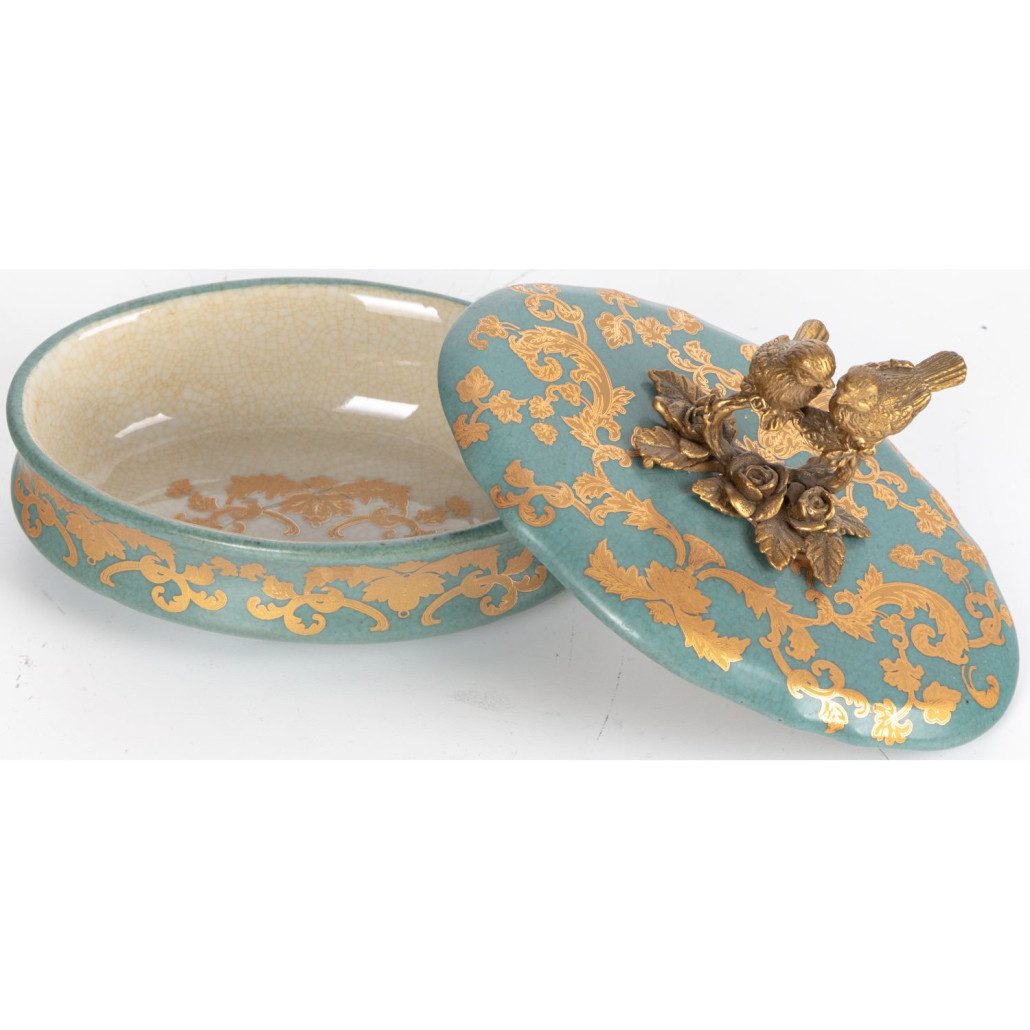 Фарфоровая шкатулка Married birds