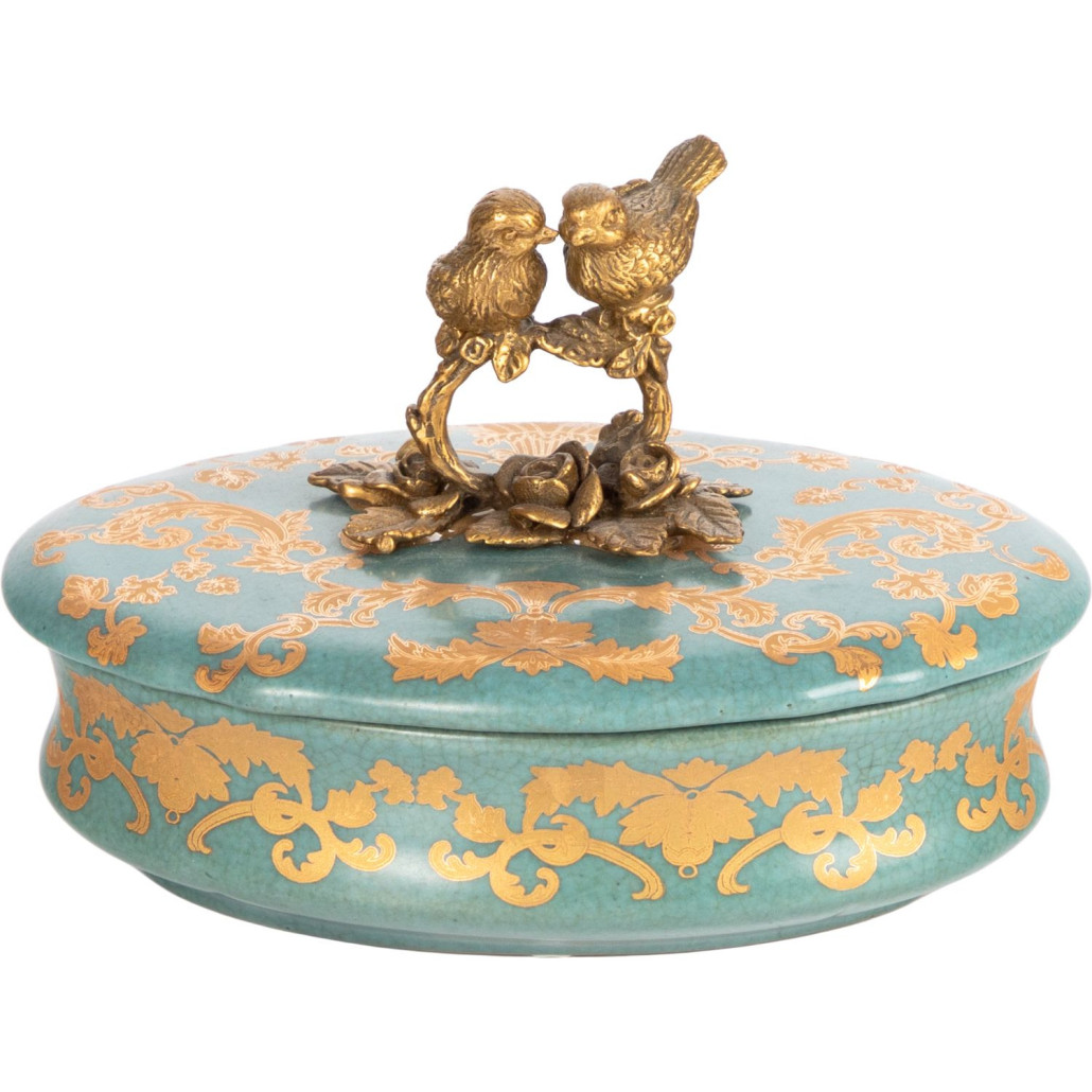 Фарфоровая шкатулка Married birds