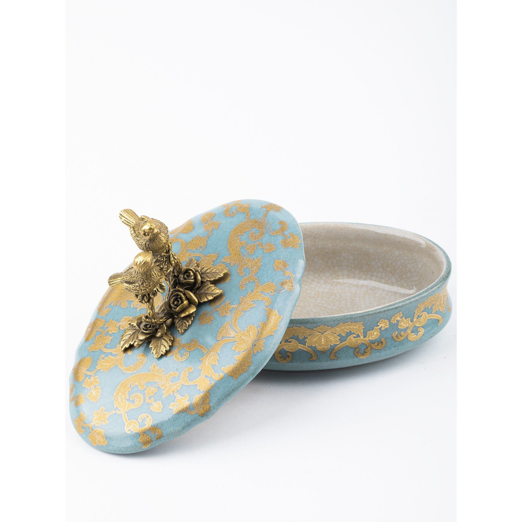 Фарфоровая шкатулка Married birds