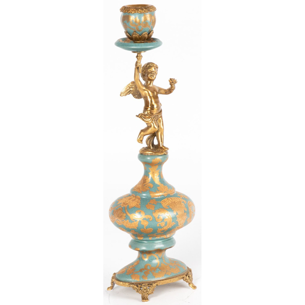 Фарфоровый подсвечник Ангел во главе Voki