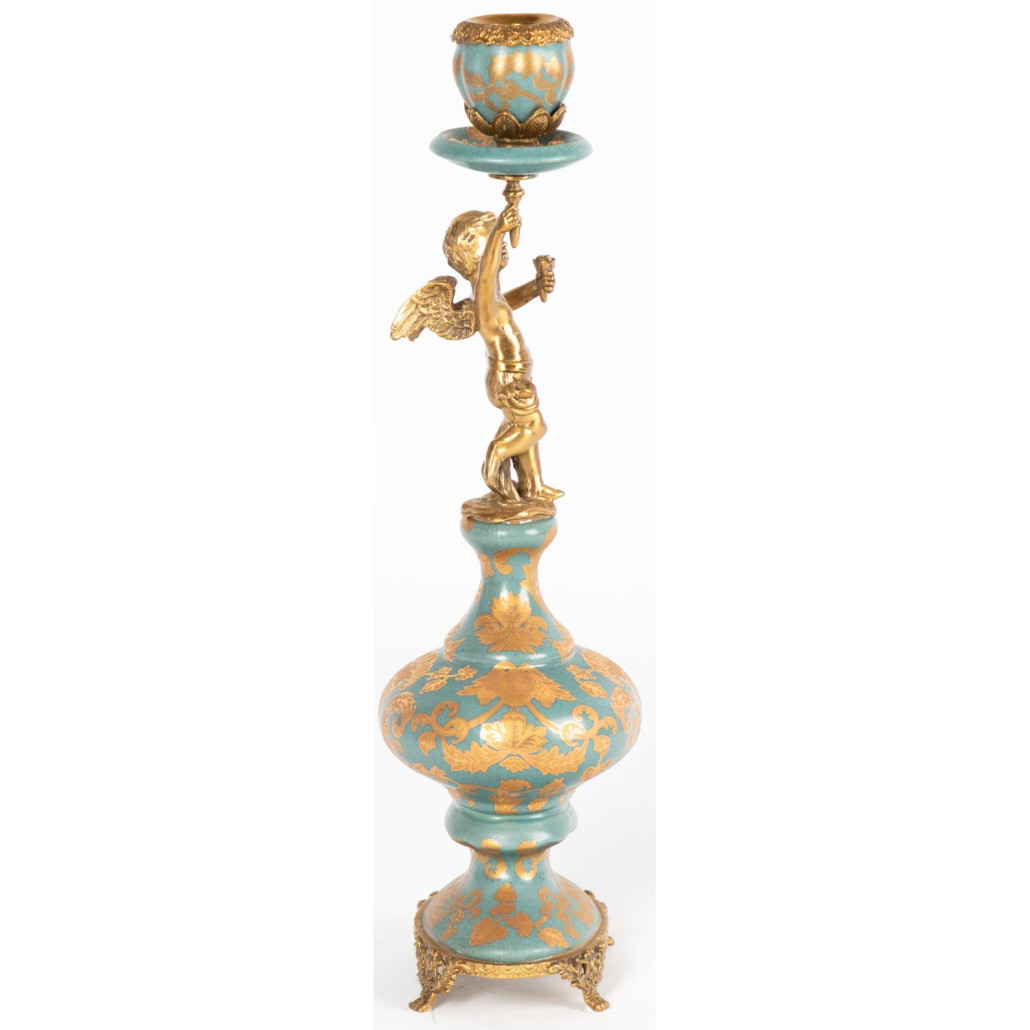 Фарфоровый подсвечник Ангел во главе Voki