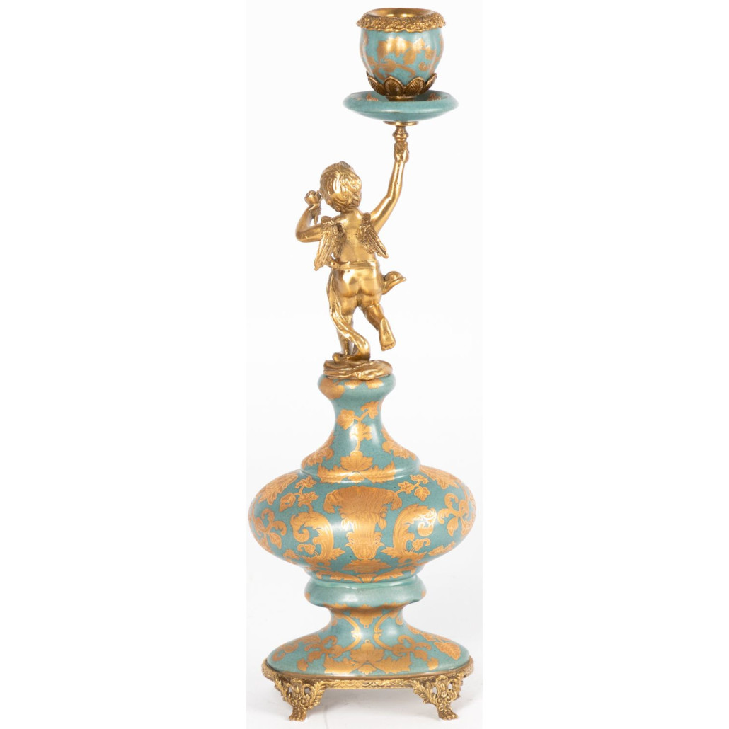 Фарфоровый подсвечник Ангел во главе Voki