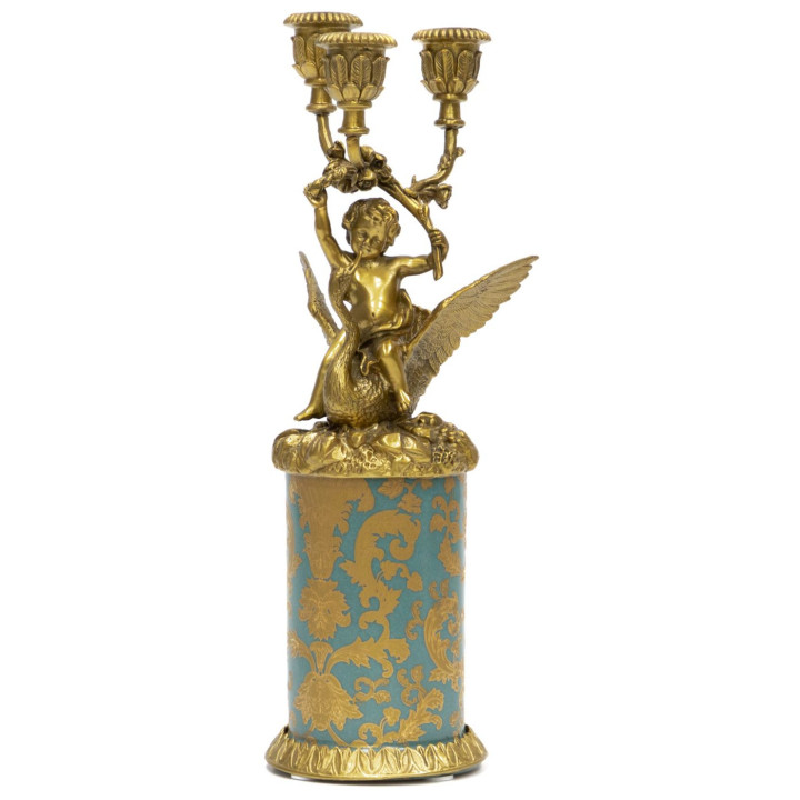 Фарфоровый подсвечник Три рожка X