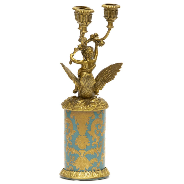 Фарфоровый подсвечник Три рожка X