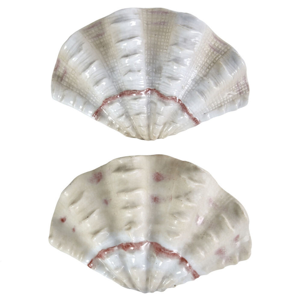 Фигурка из фарфора в виде одной створки ракушки Marine Tridacna