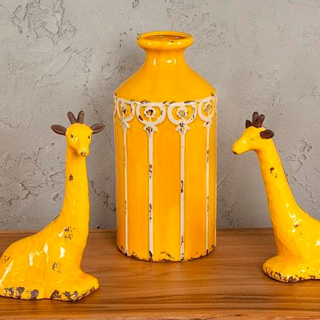 Фигурка керамика желтый жираф Giraffe