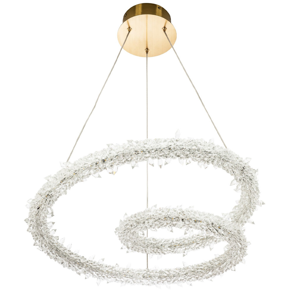 Фигурная люстра украшенная кристаллами из хрусталя Gilbertine Crystals Spiral Chandelier