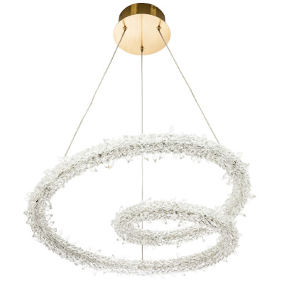 Фигурная люстра украшенная кристаллами из хрусталя Gilbertine Crystals Spiral Chandelier