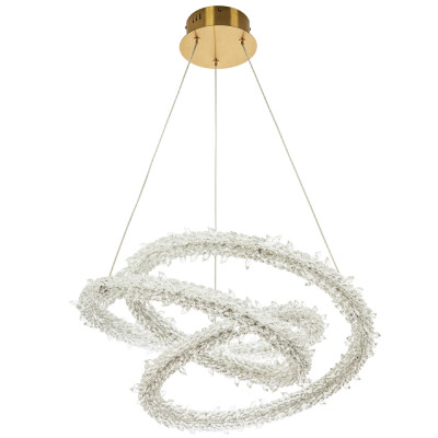 Фигурная люстра украшенная кристаллами из хрусталя Gilbertine Crystals Twisted Chandelier