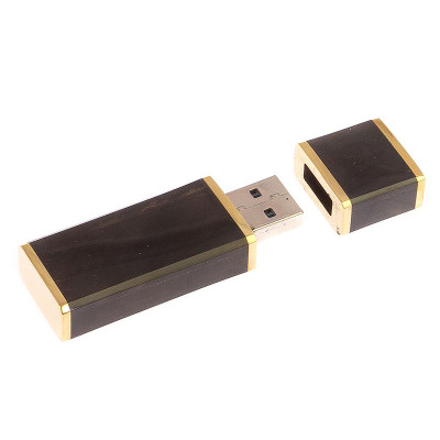 Флешка на 32 гб из натурального камня Обсидиан Черный Stone Flash Drive