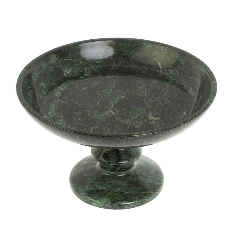 Фруктовница большая из натурального камня Змеевик Шабровский Natural Stone Fruit Bowls