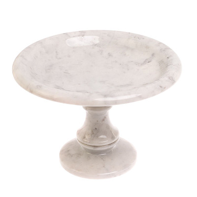 Фруктовница большая из натурального камня Мрамор Белый Natural Stone Fruit Bowls