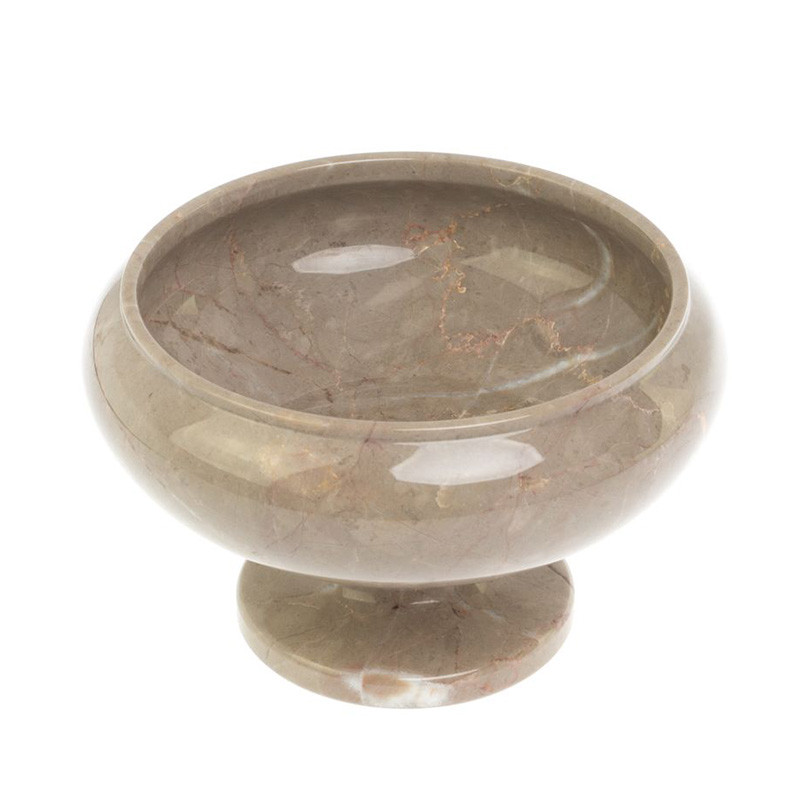 Фруктовница из натурального камня Мрамор Бежевый Natural Stone Fruit Bowls