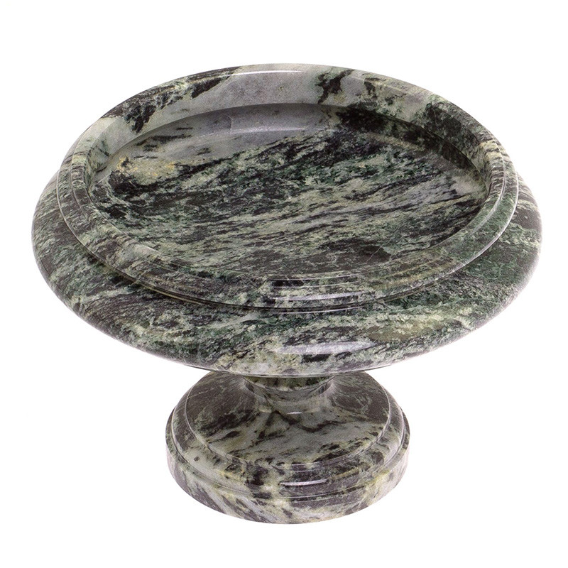 Фруктовница средняя из натурального камня Змеевик Шабровский Natural Stone Fruit Bowls