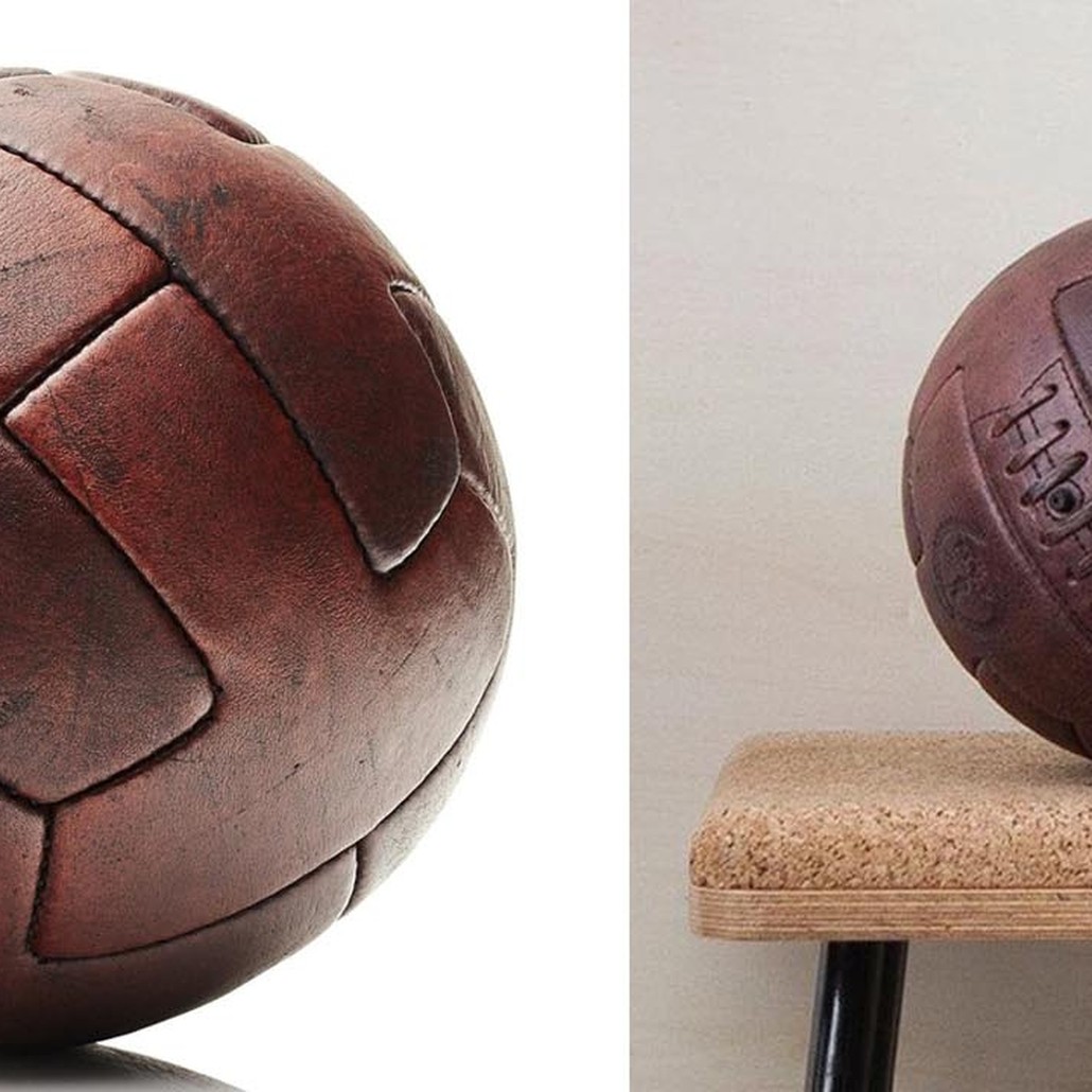 Футбольный Мяч из коричневой Кожи RETRO HERITAGE BROWN LEATHER T SOCCER BALL