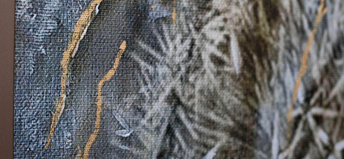 Холст с золотой росписью потали The tangled cycle