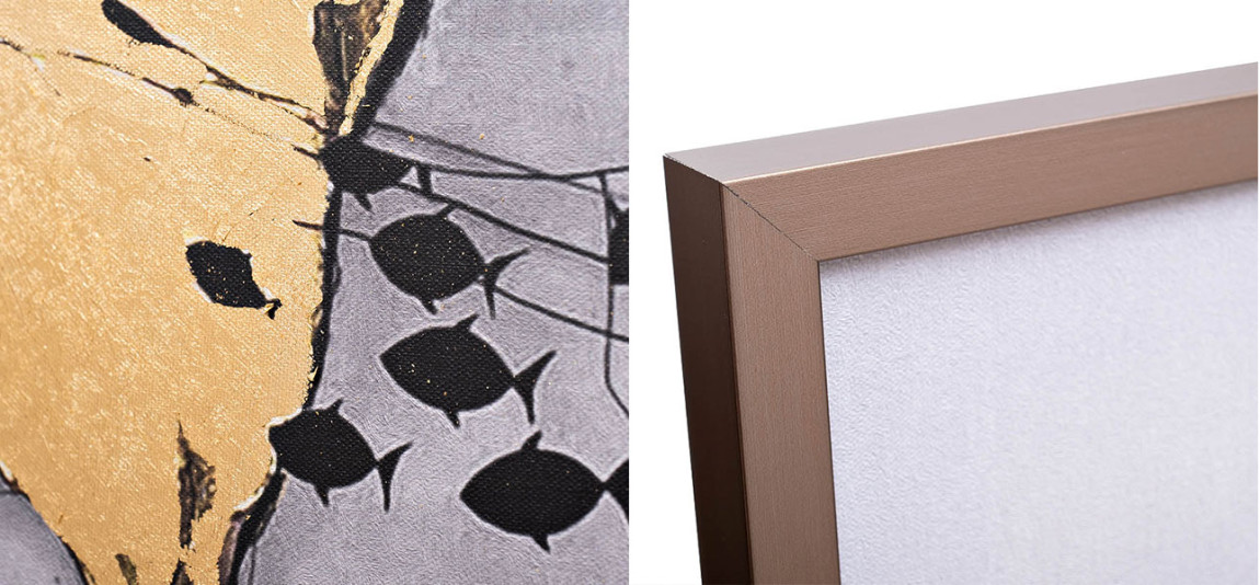 Холст с росписью поталь The riddle in the guise