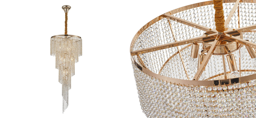 Хрустальная люстра Crystal Art Bronze D45 см