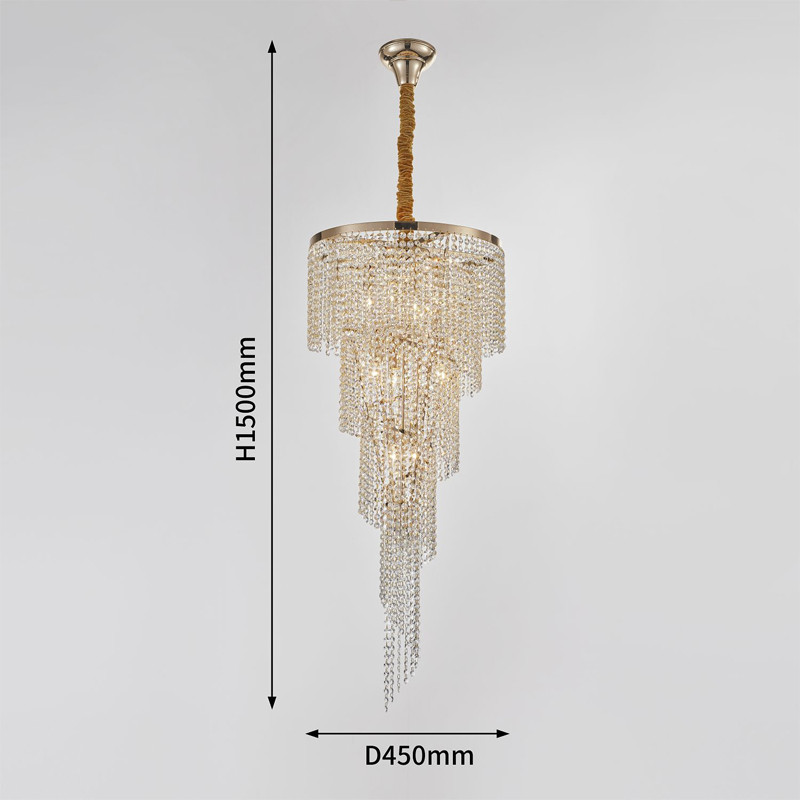 Хрустальная люстра Crystal Art Bronze D45 см