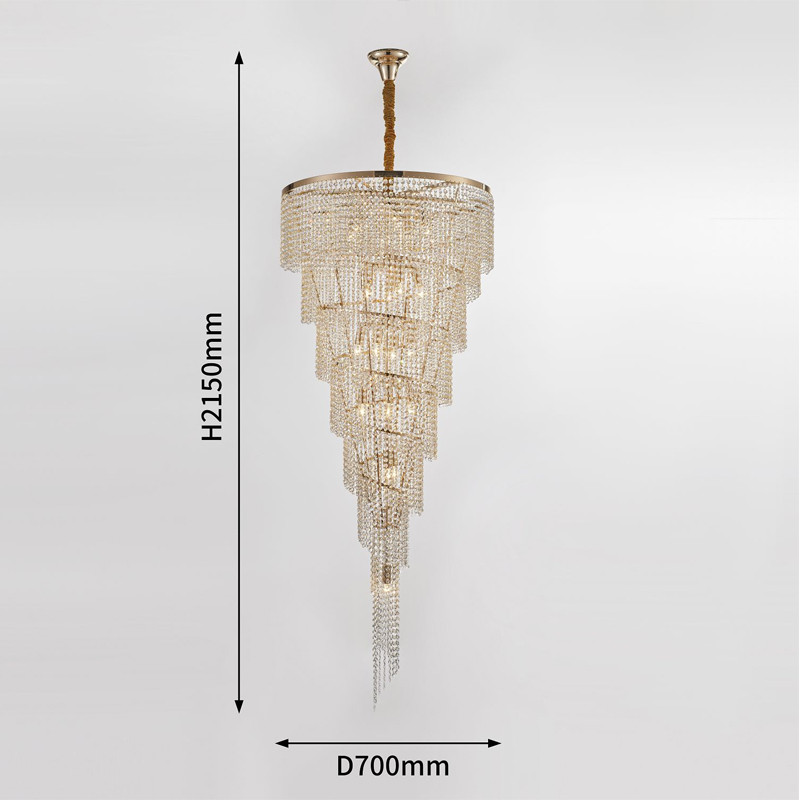 Хрустальная люстра Crystal Art Bronze D70 см