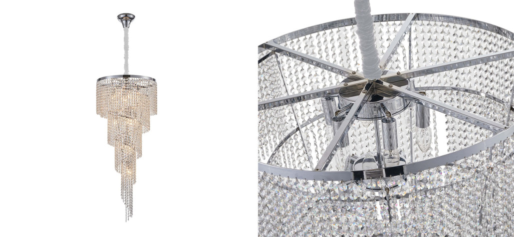 Хрустальная люстра Crystal Art Nickel D45 см