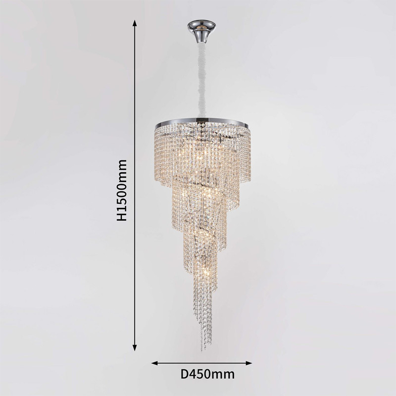 Хрустальная люстра Crystal Art Nickel D45 см