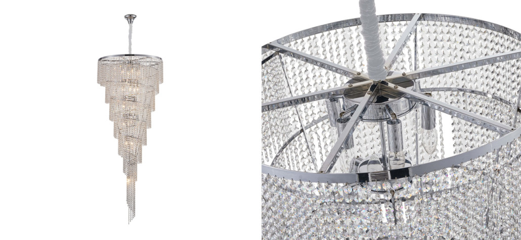 Хрустальная люстра Crystal Art Nickel D70 см