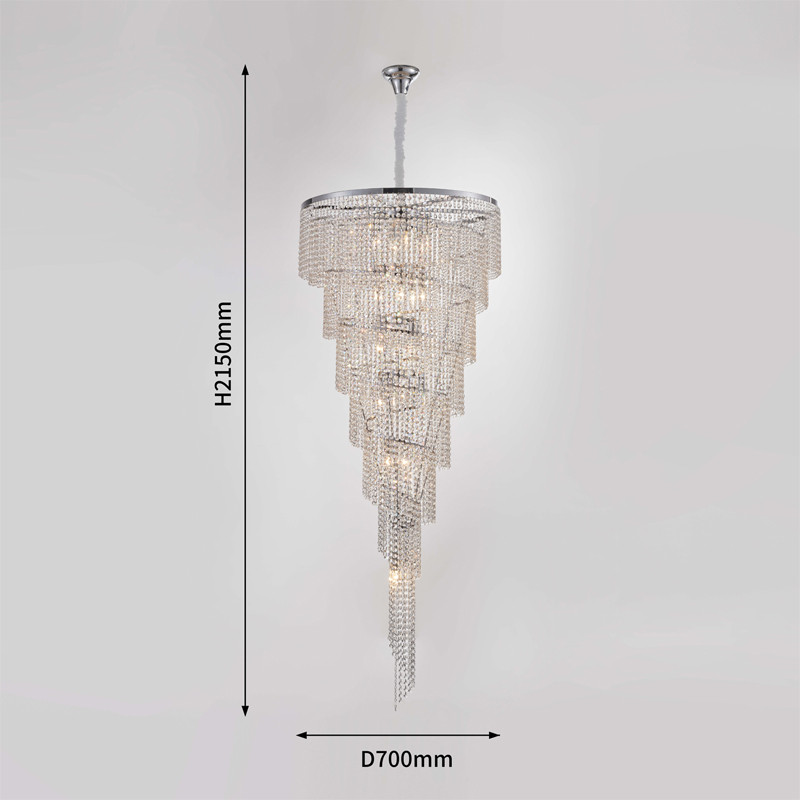 Хрустальная люстра Crystal Art Nickel D70 см