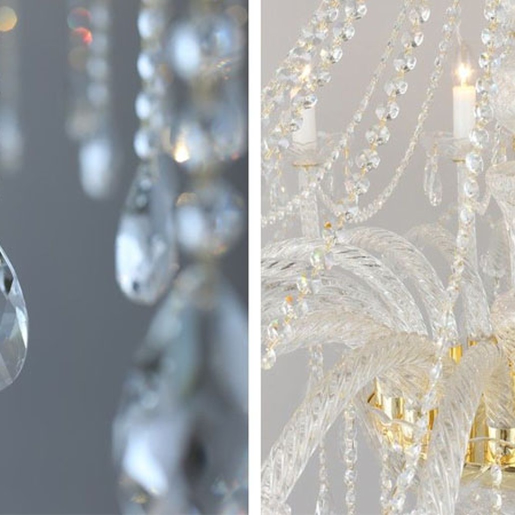 Хрустальная Люстра Crystal Feathers Золотая