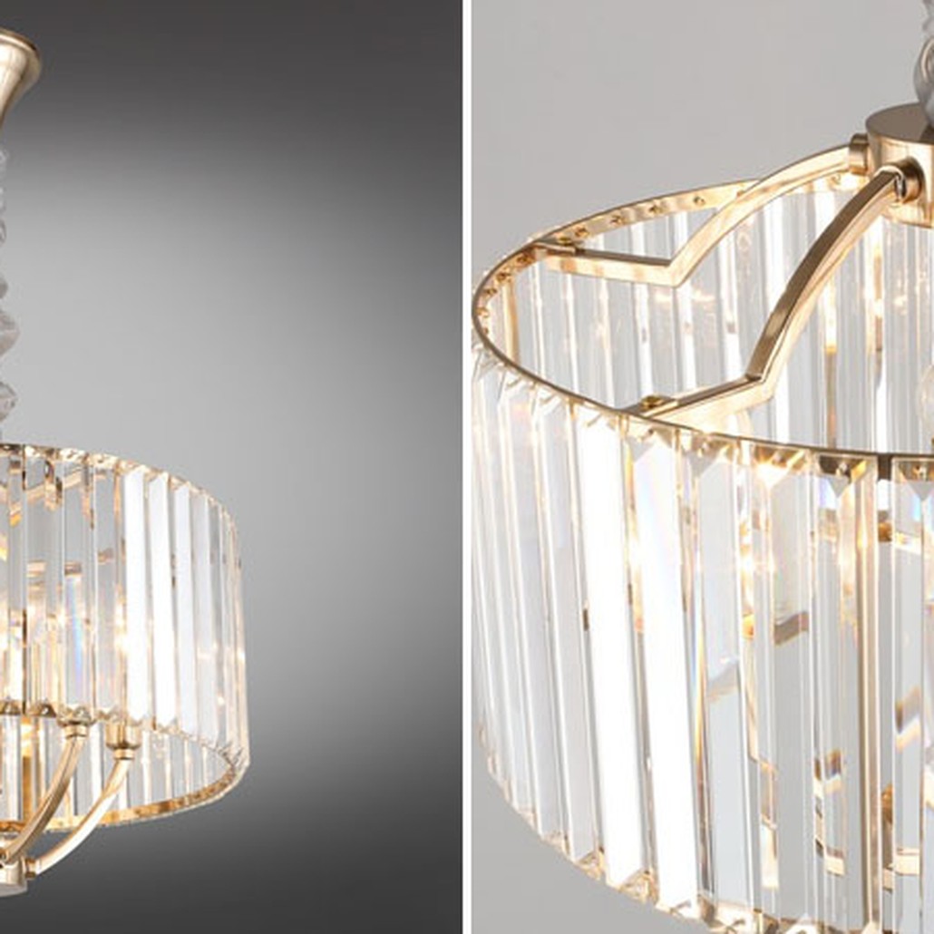 Хрустальная Люстра Glass Strips Gold