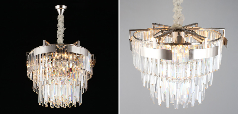 Хрустальная Люстра Harmonica Никель