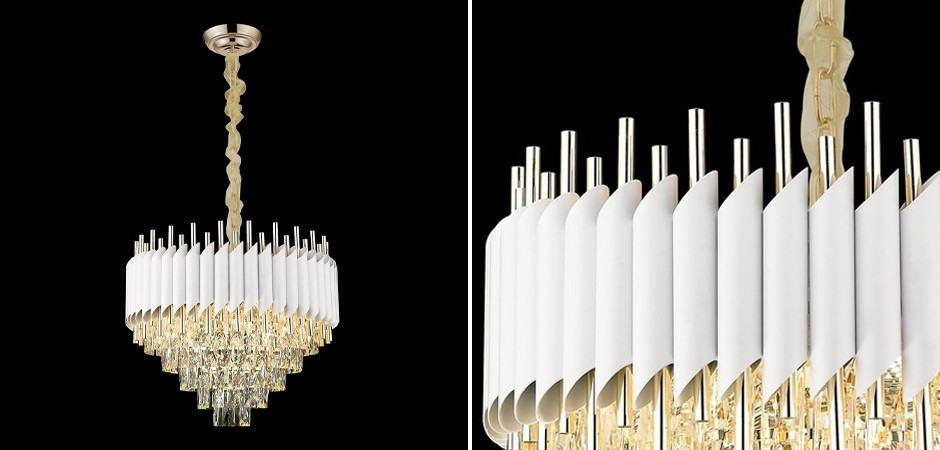 Хрустальная Люстра Waist Average Белая