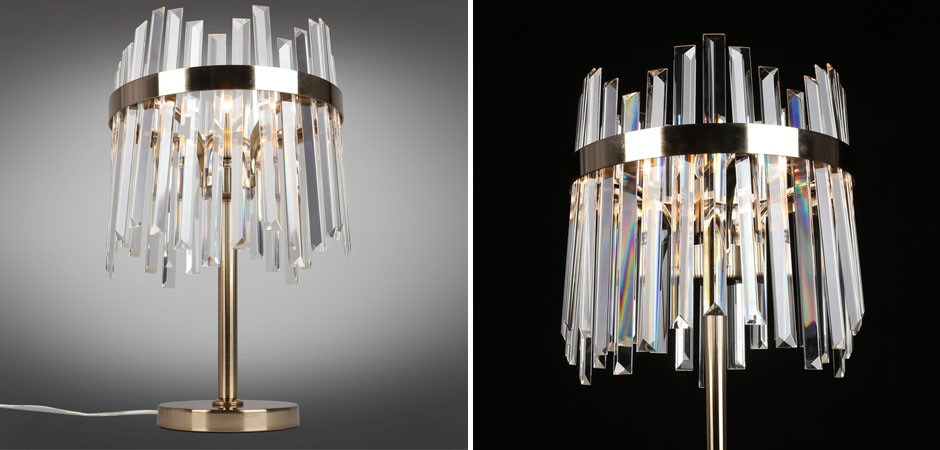 Хрустальная Настольная Лампа Helmet