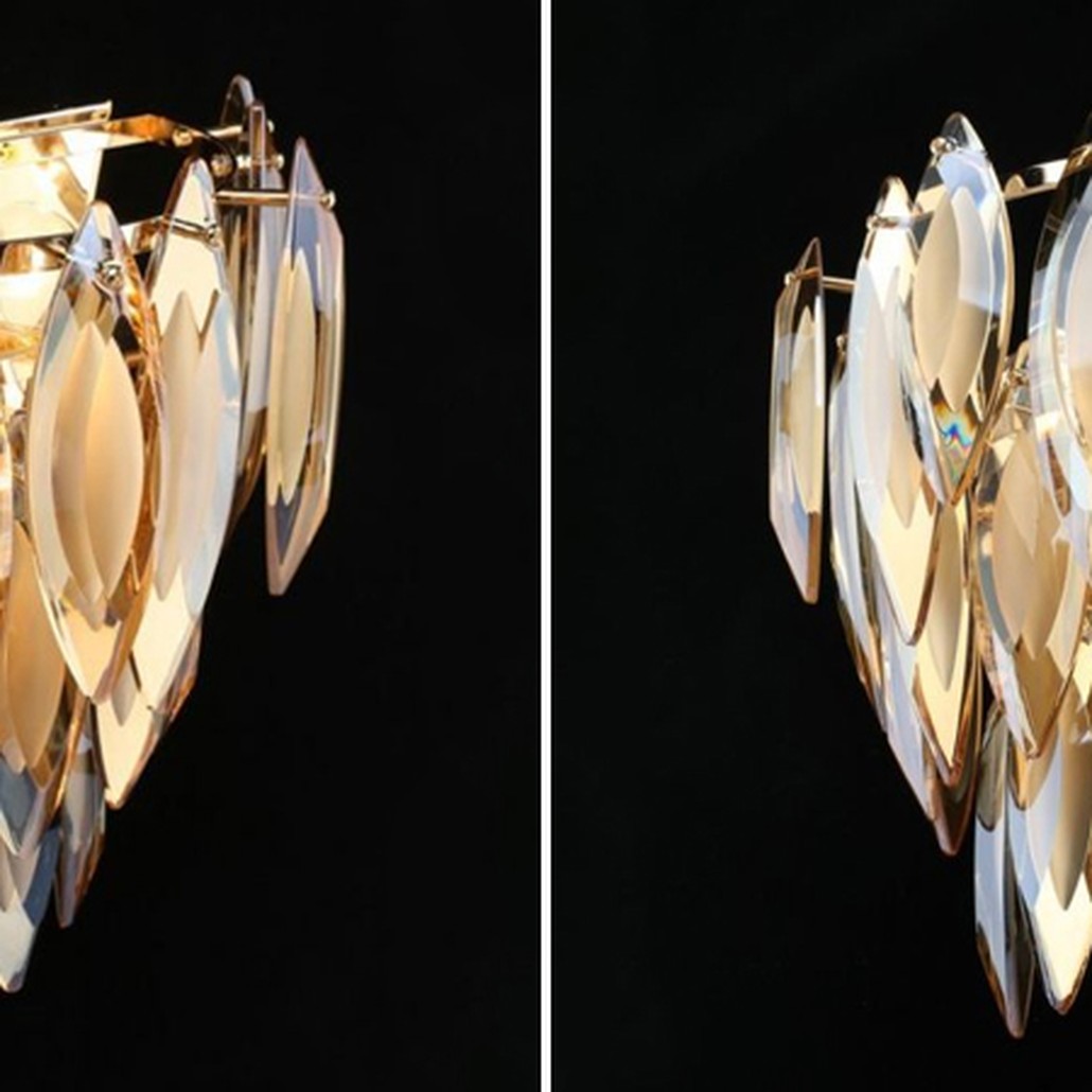 Хрустальное бра Feather Золото