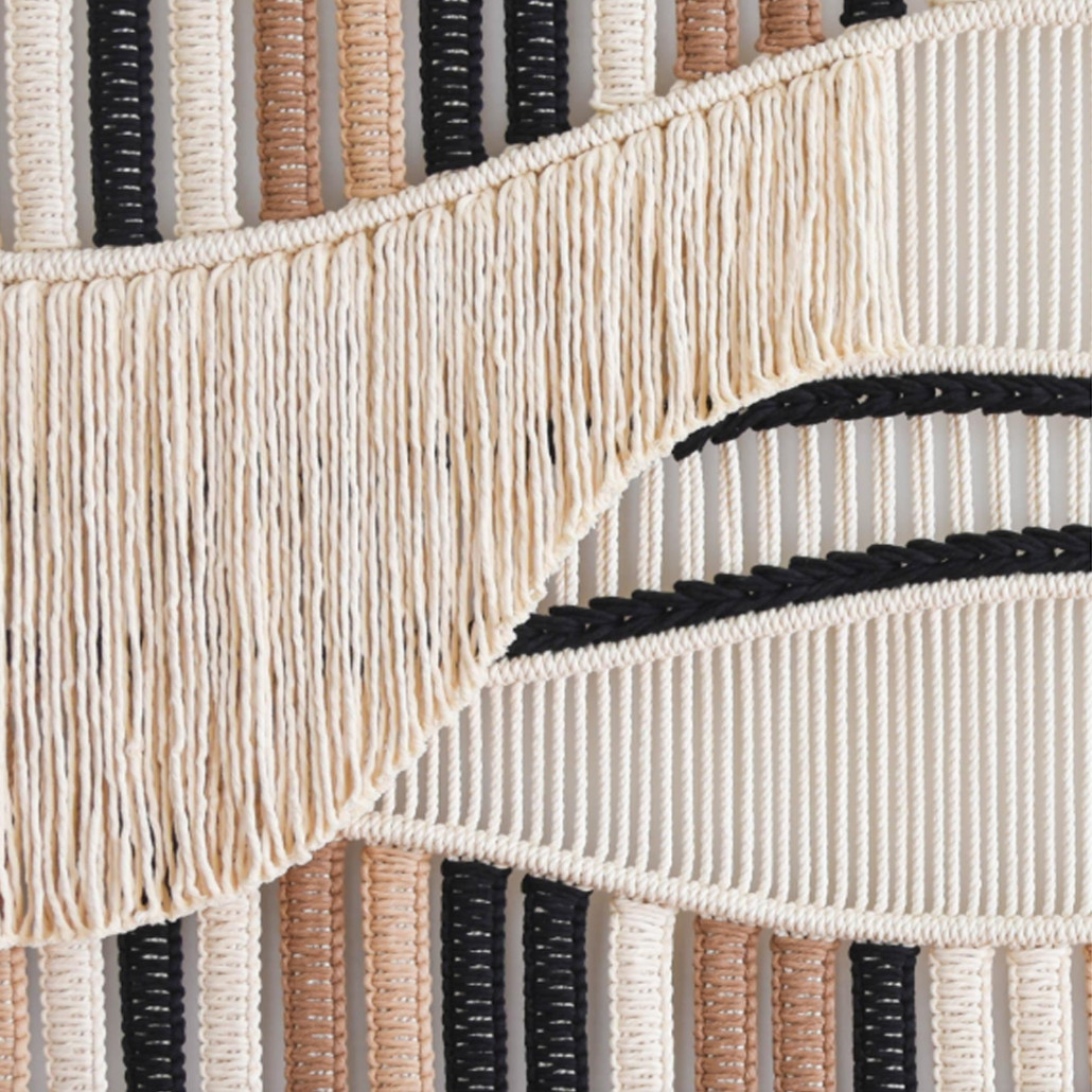 Художественный Гобелен из нитей Макраме Dunes Wall Art