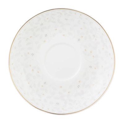 Чайная пара белого цвета из фарфора 250 мл Floral Charm