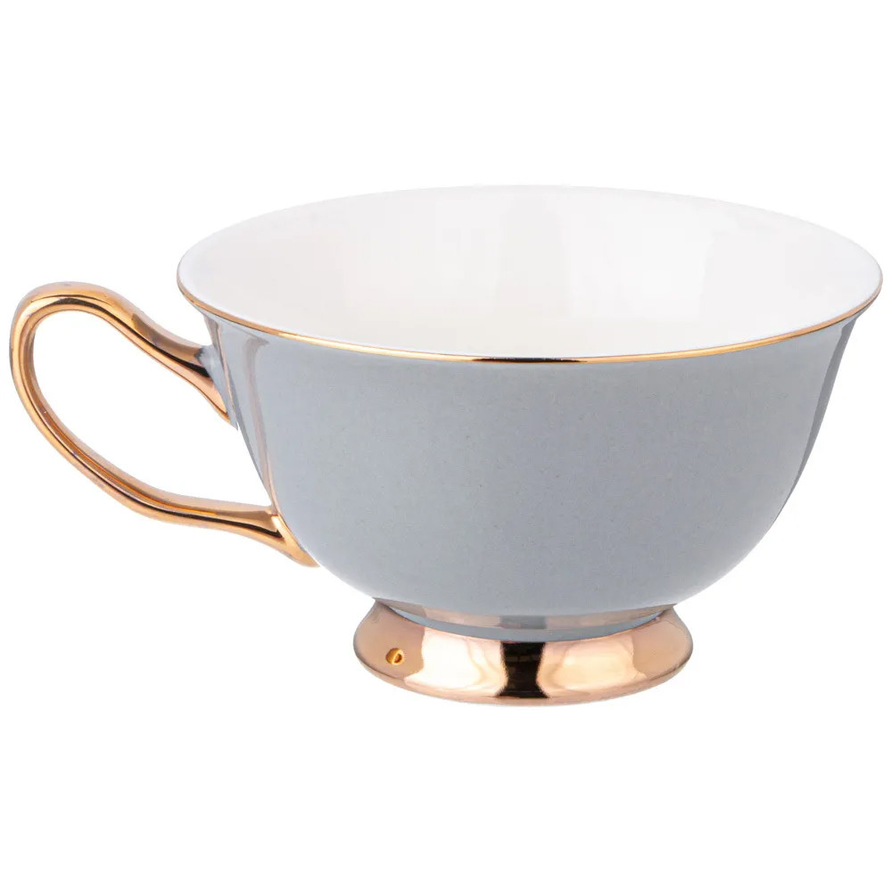 Чайная пара из фарфора 200 мл Grey Tea Porcelain Set