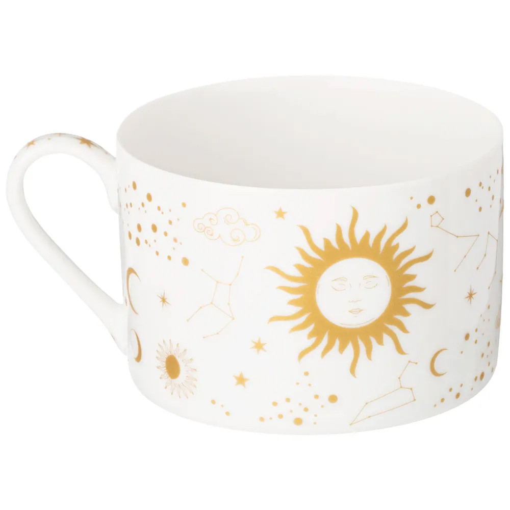 Чайная пара из фарфора с рисунком звезд и созвездий 200 мл Porcelain Astronomy Collection